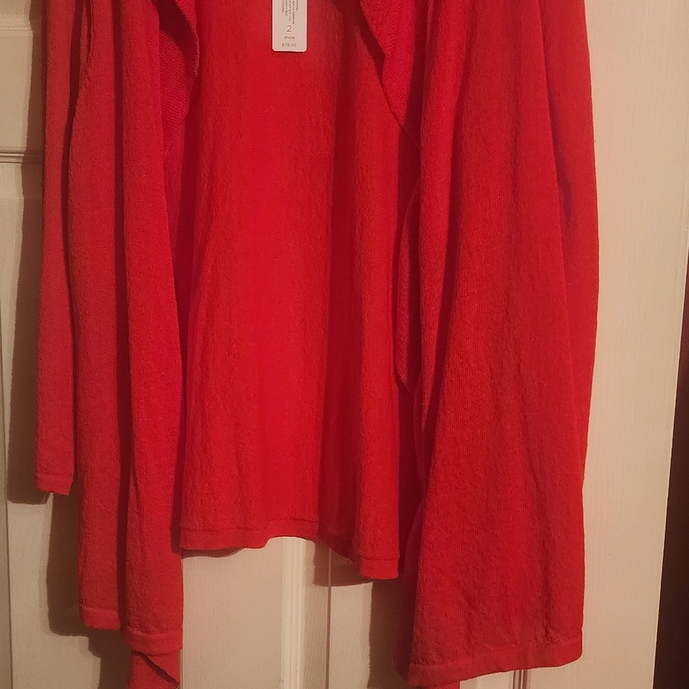Chico's Cardigan / Red / Size 2 / NWT
